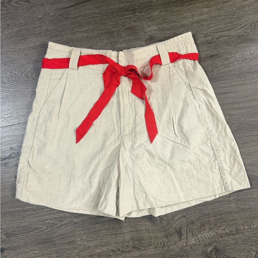 *NWOT* Free People Perfect Prep Trouser Shorts - Light Sand - Picture 6 of 8